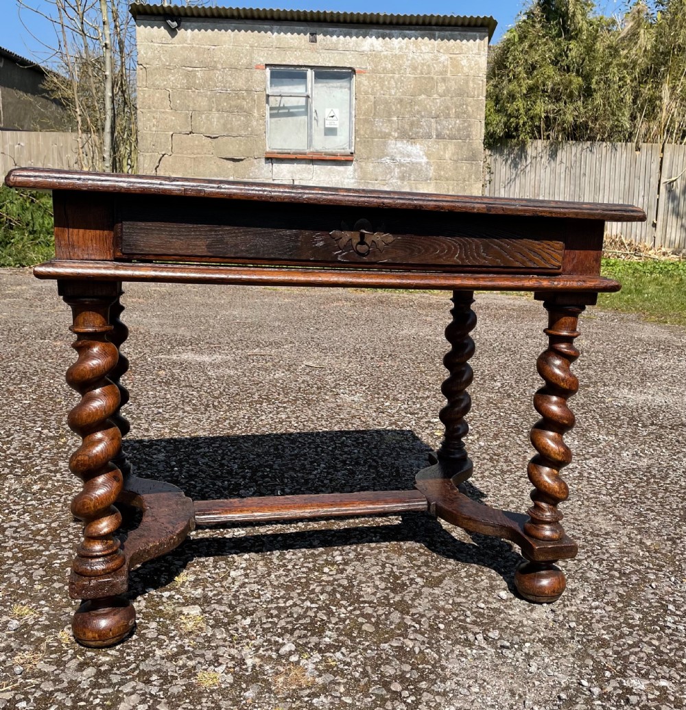 18th century oak french table  View II