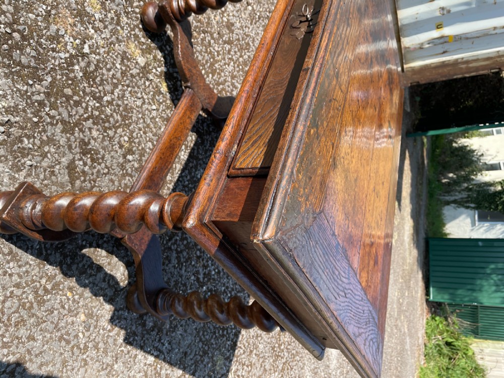 18th century oak french table  View V