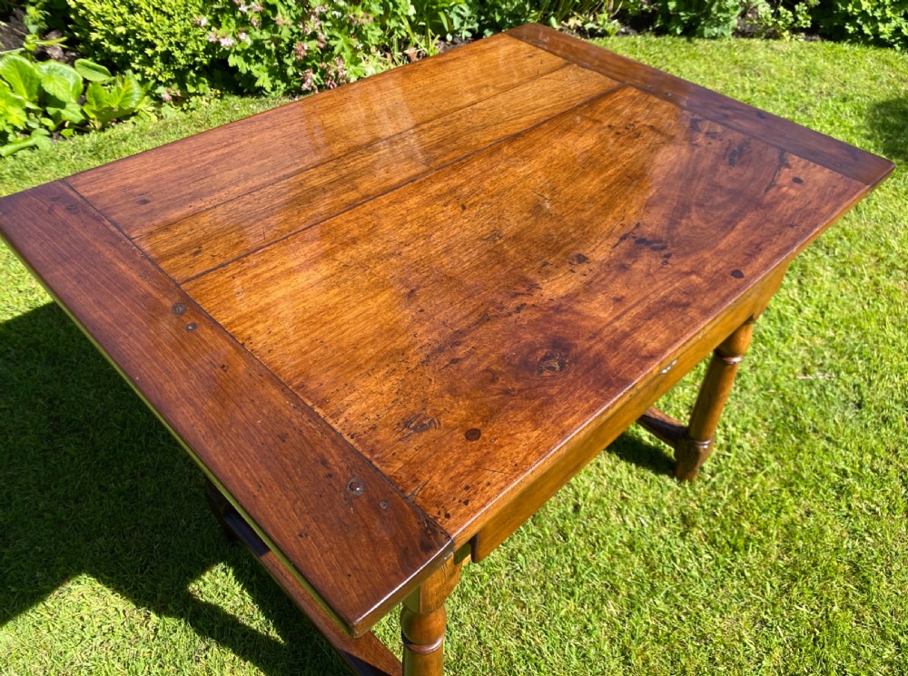 French walnut country table  View II