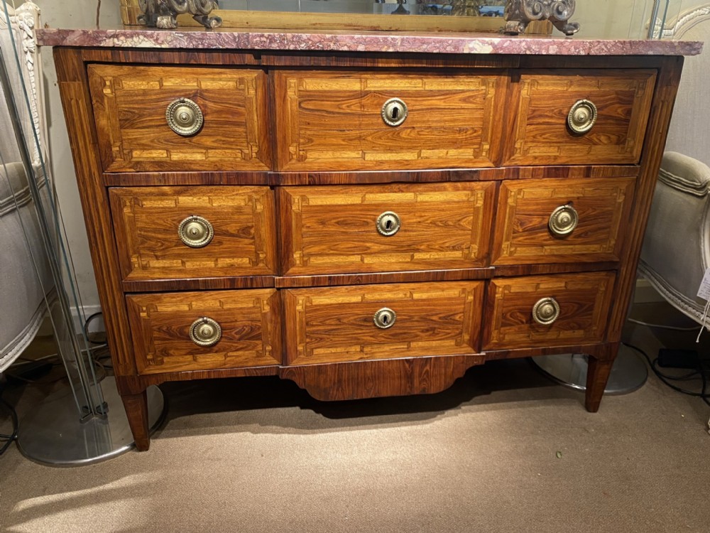 18th Century Transitional Commode in Tulipwood 