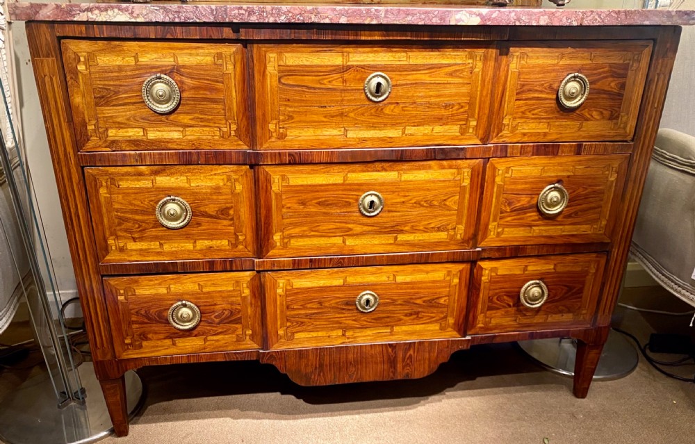 18th Century Transitional Commode in Tulipwood  View VI
