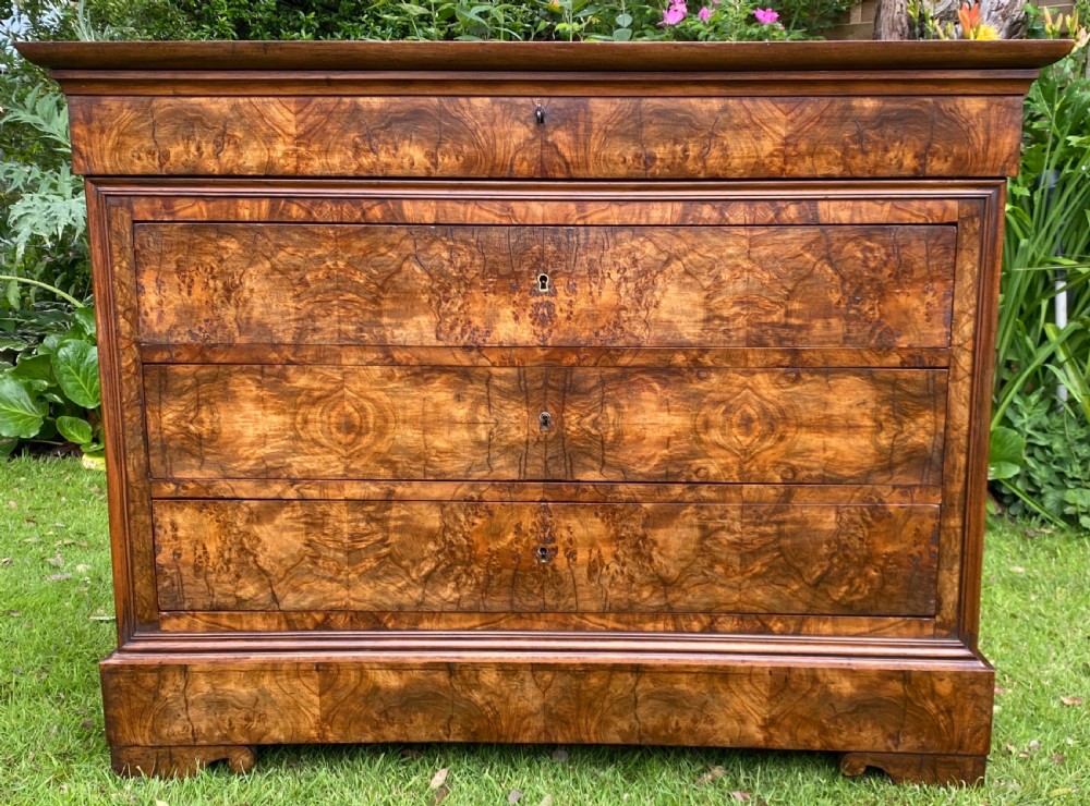 French walnut commode 