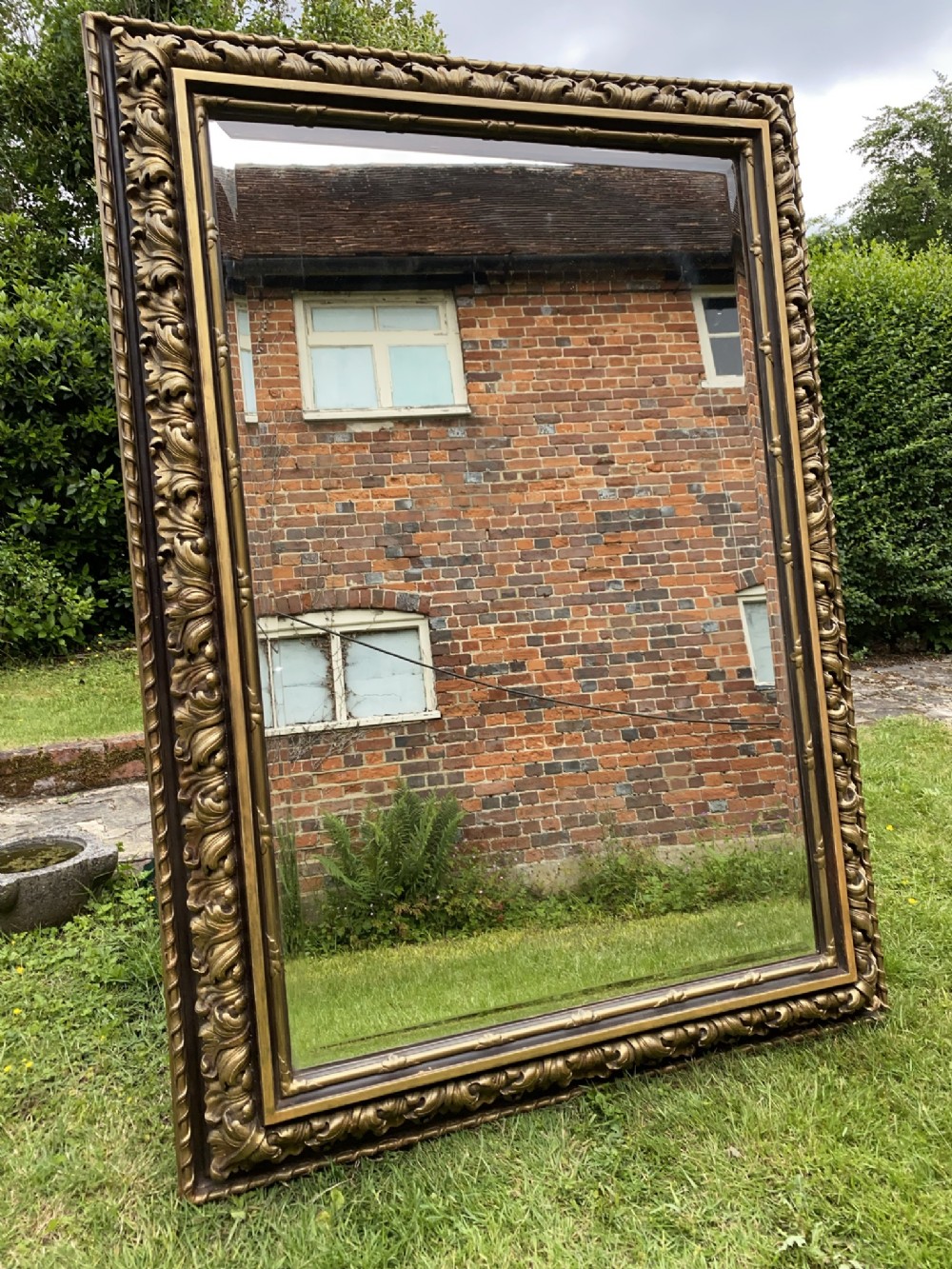 Very large gilt mirror 