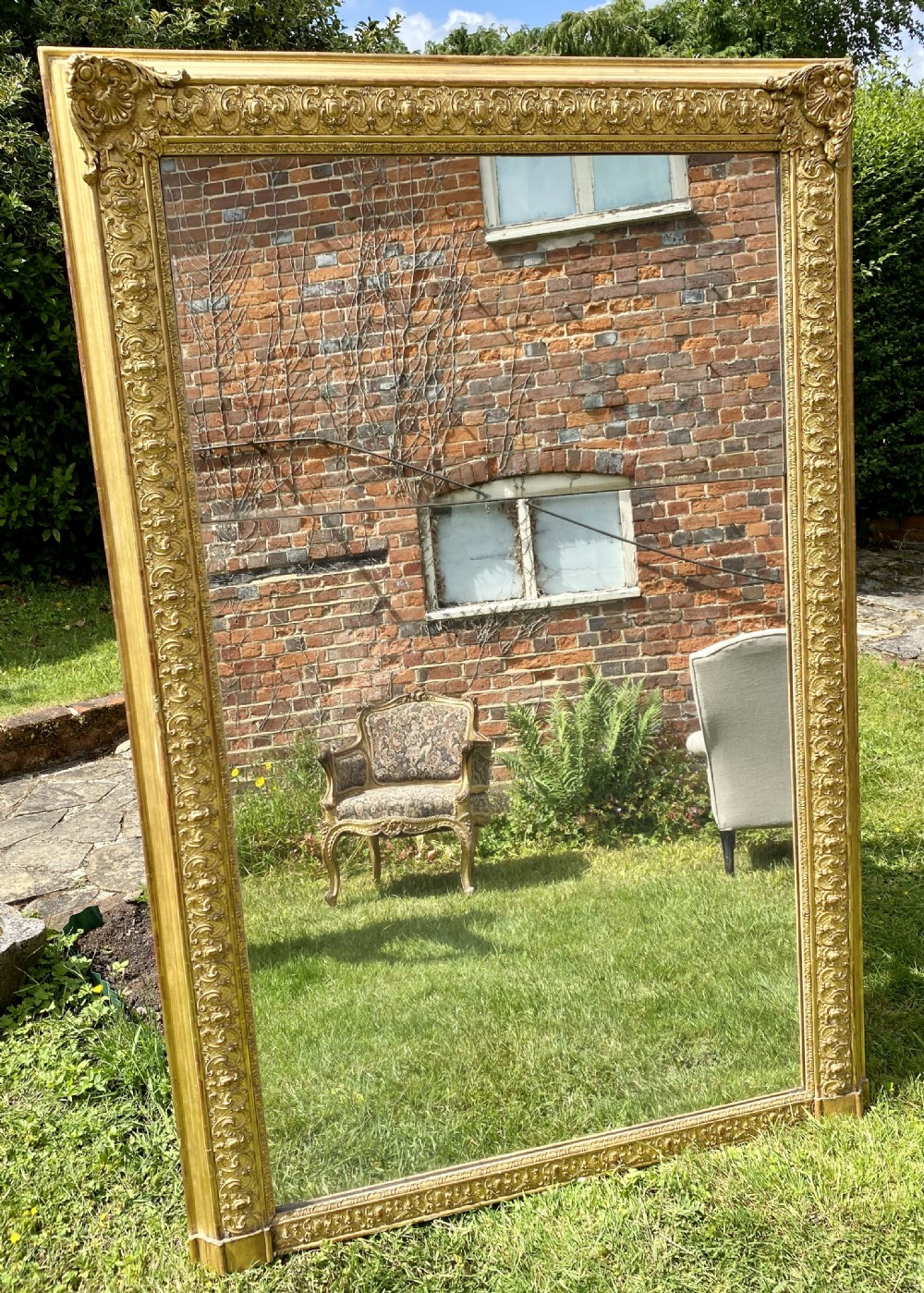 Very large early 19th century gilt mirror  View VII