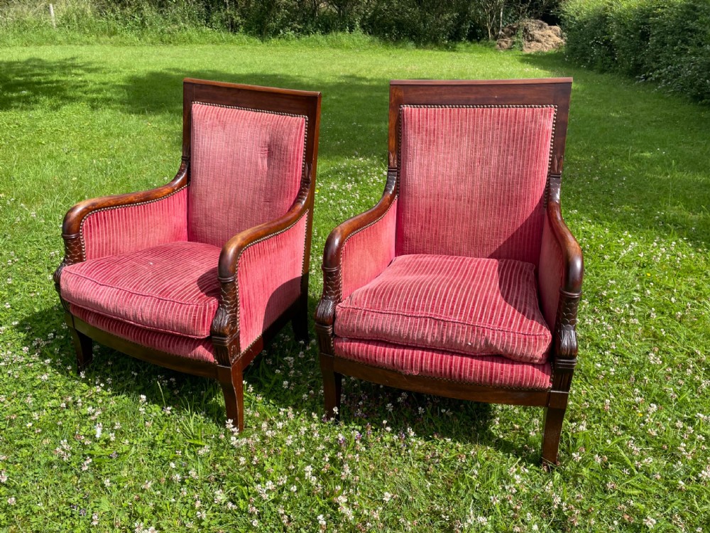 A pair of French Empire Style  Chairs View IV