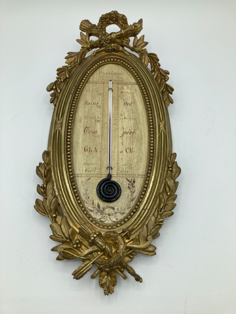 French Napoleon iii Gilded Barometer 