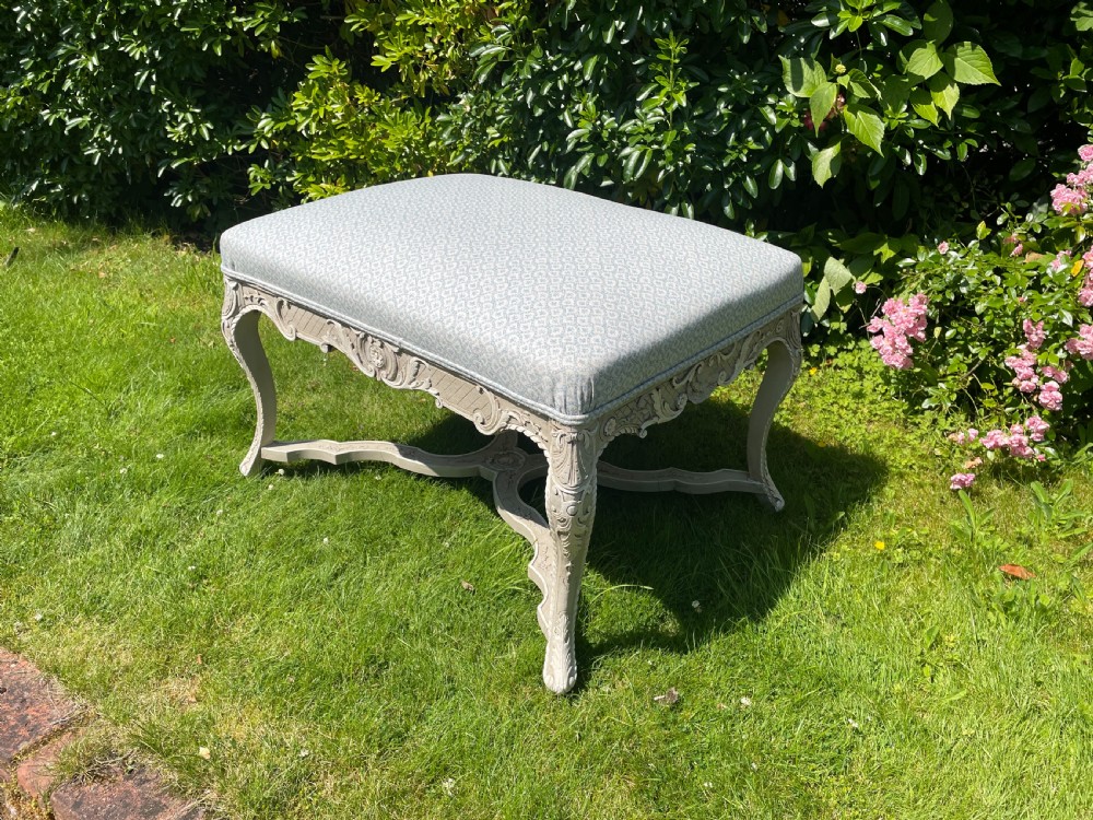 French carved stool 