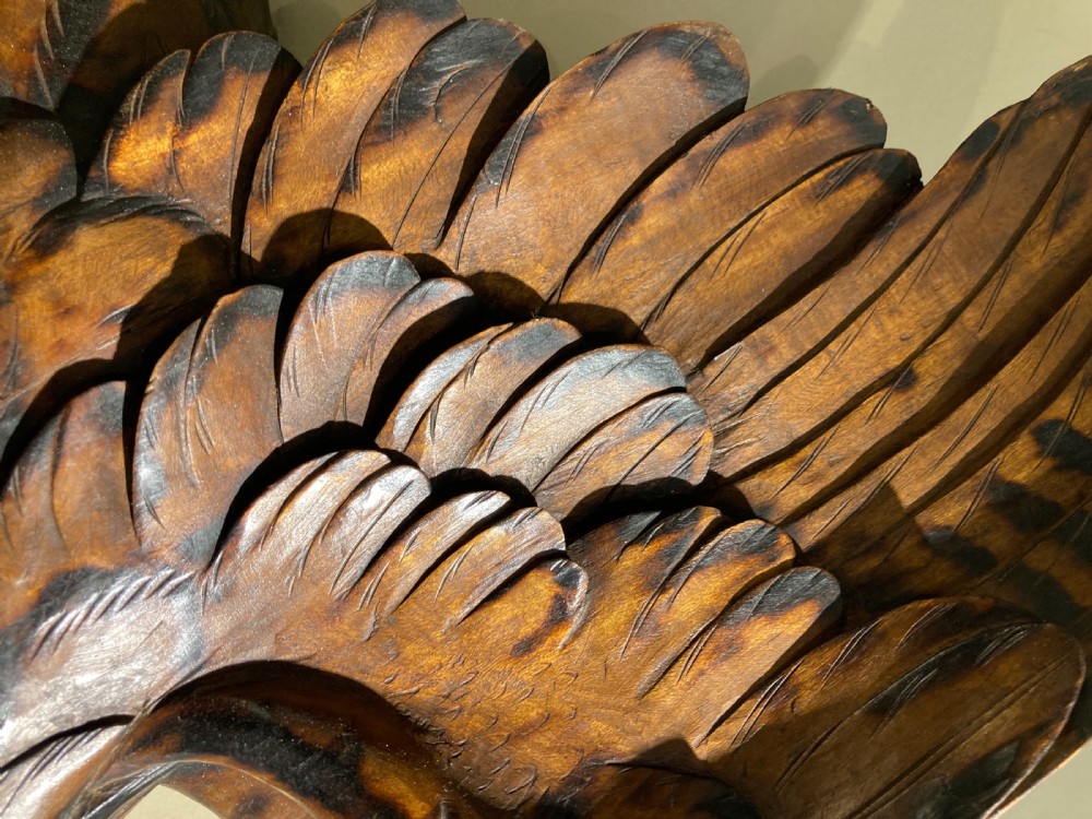 French Carved Eagle Mirror View III