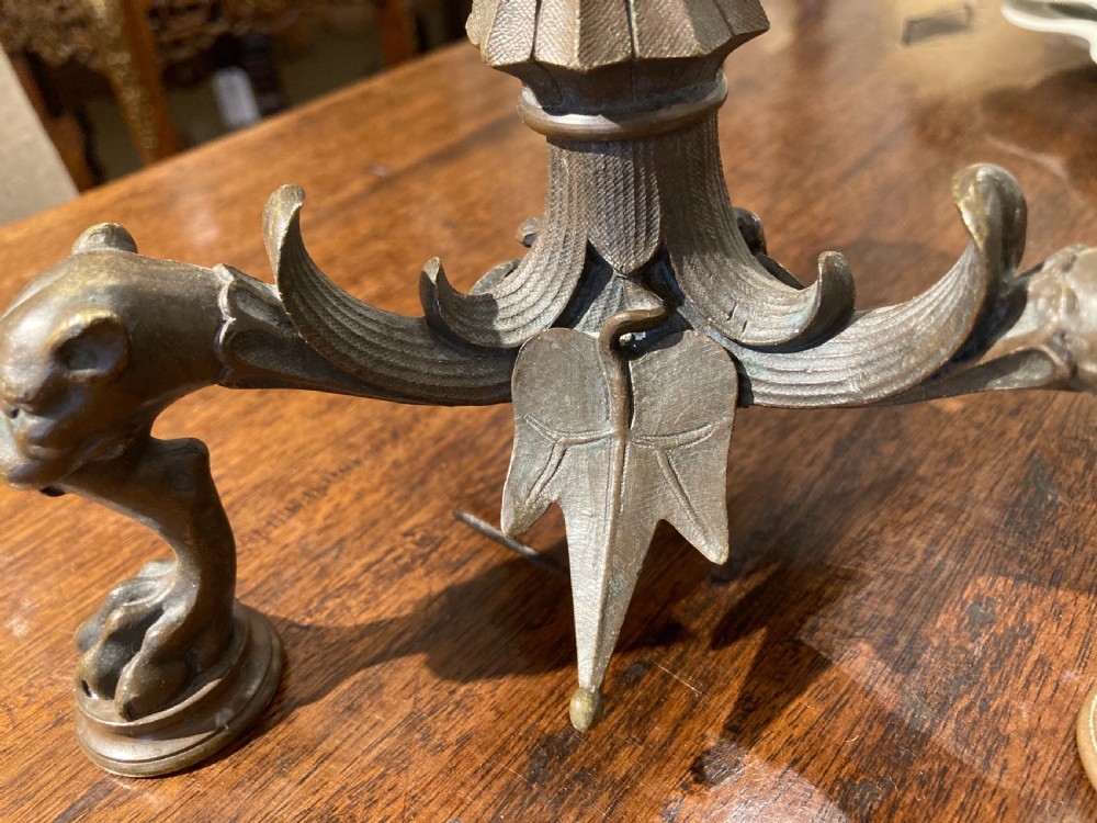 A Pair Of french Bronze Candlesticks  View III