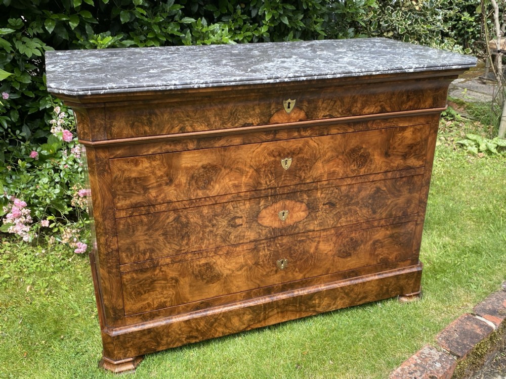 Figured walnut Louis Philippe commode 