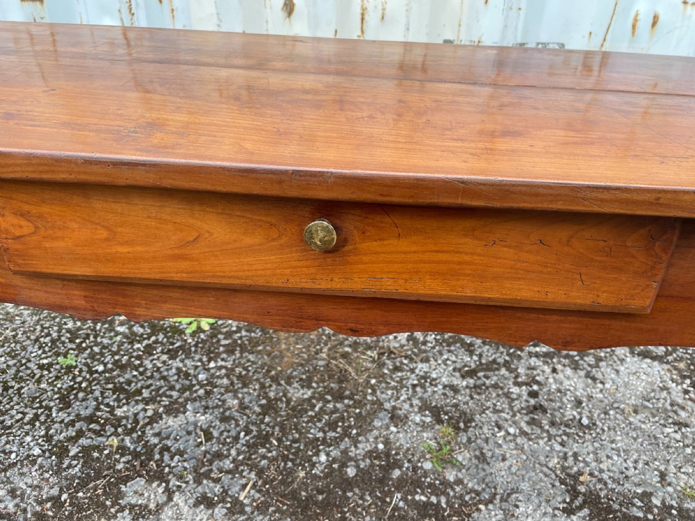 French Cherry Wood Serving Table View IV