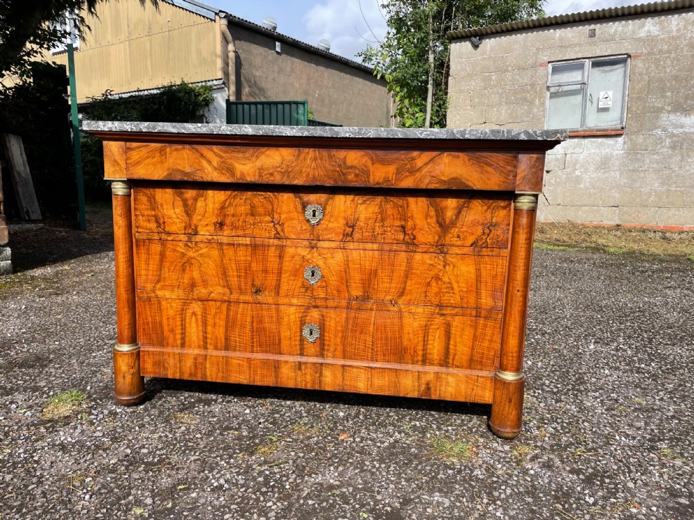 Walnut empire commode  View V