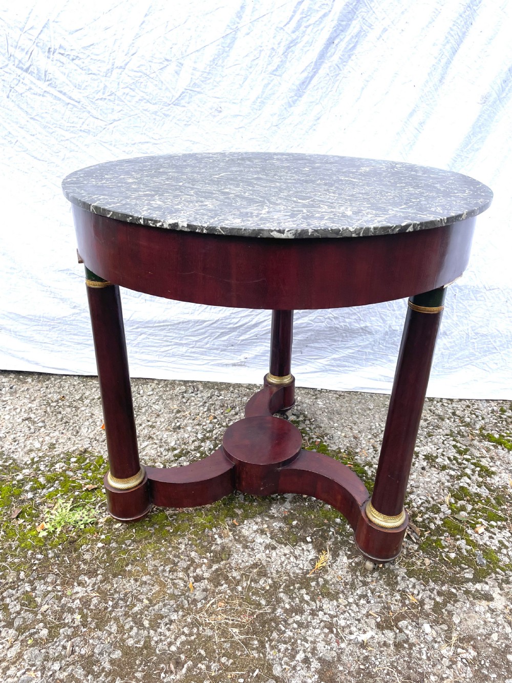 French Empire Mahogany Gueridon
