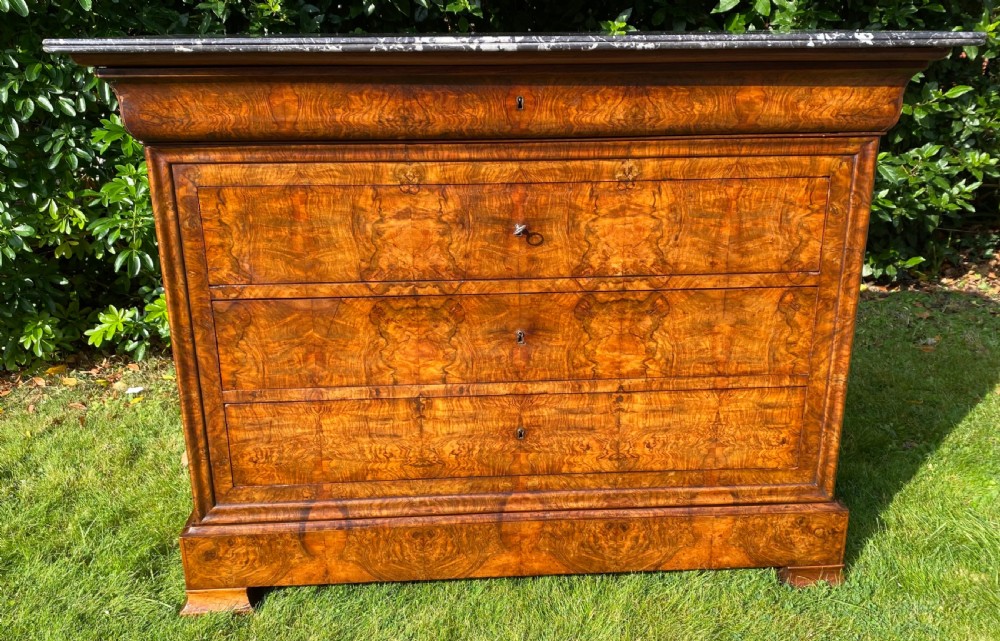 Burr walnut Louis Philippe commode 