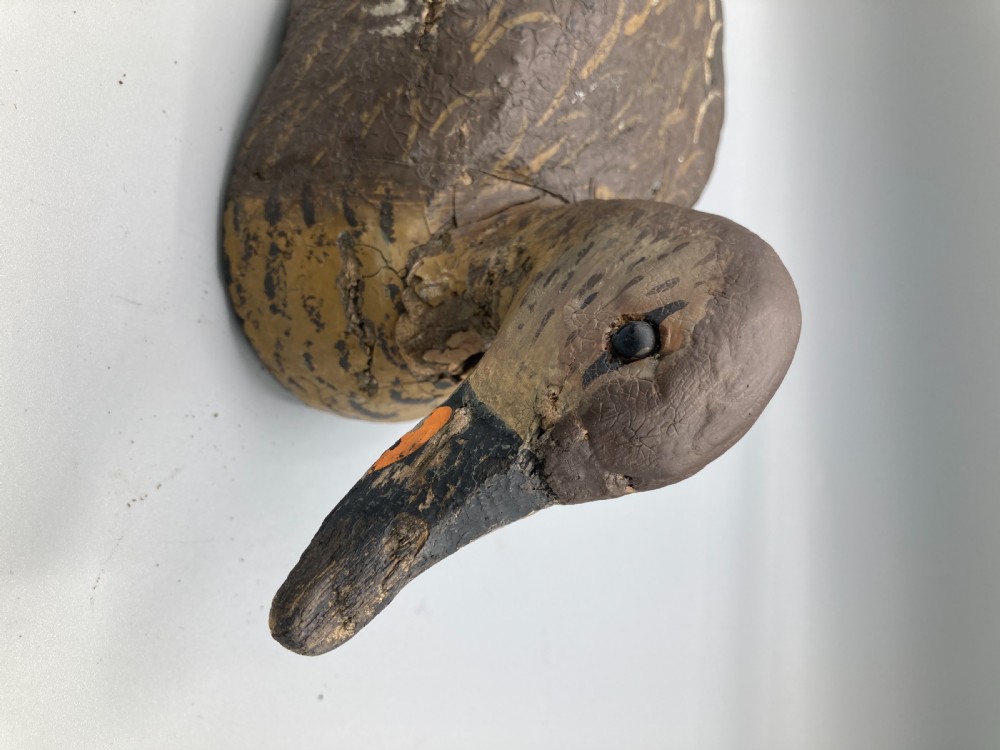Hand Carved & Painted Decoy Duck  View II