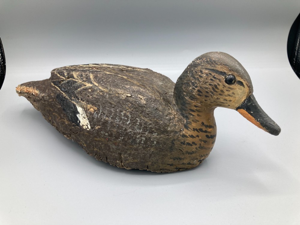 Antique Wooden Decoy Duck  View IV