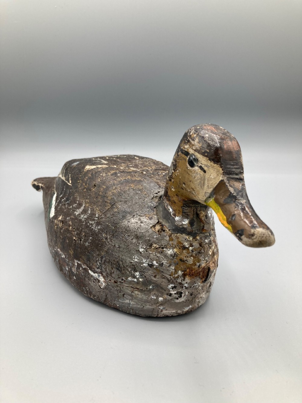 Antique Wooden Decoy Duck 