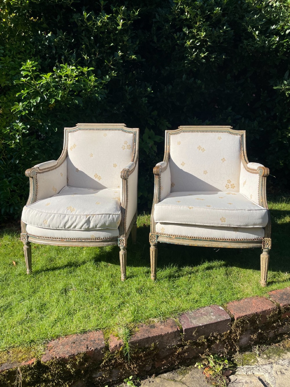 Pair 19th century french armchairs 
