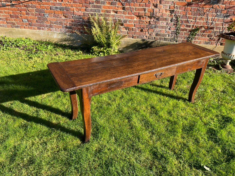 18th century oak serving table  View II