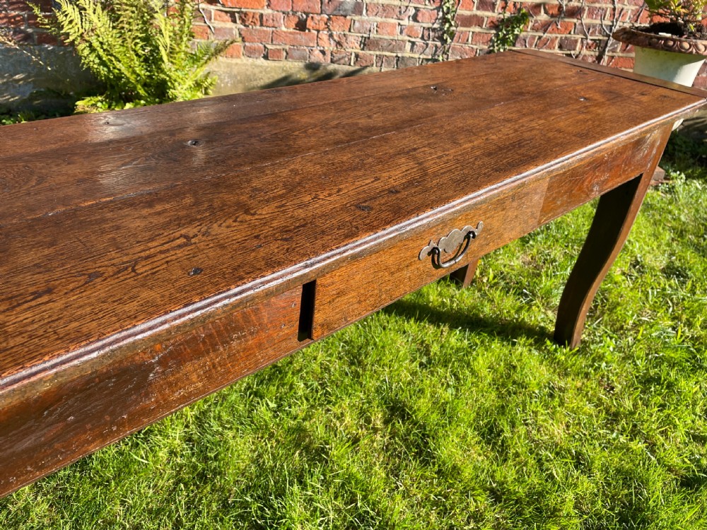 18th century oak serving table  View III