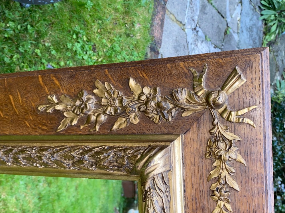 Pair of oak and gilt mirrors  View VII