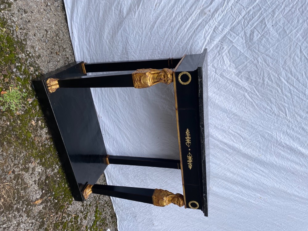 Empire style ebonised console  View VIII