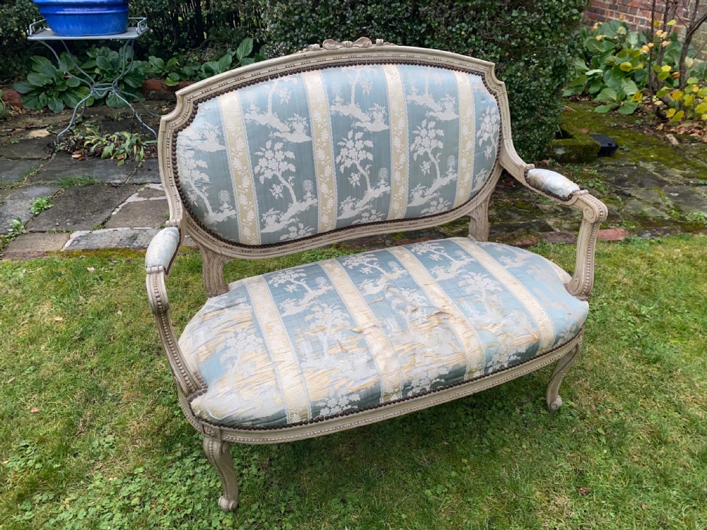 French painted sofa View II