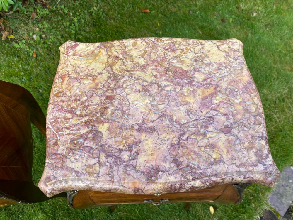 Pair of marquetry bedside tables  View II
