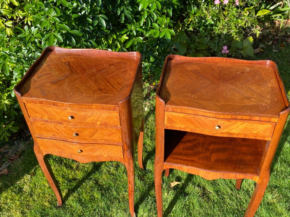 Pair of inlaid bedside tables  View VIII