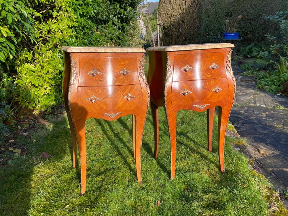 Pair of French bedside tables  View II