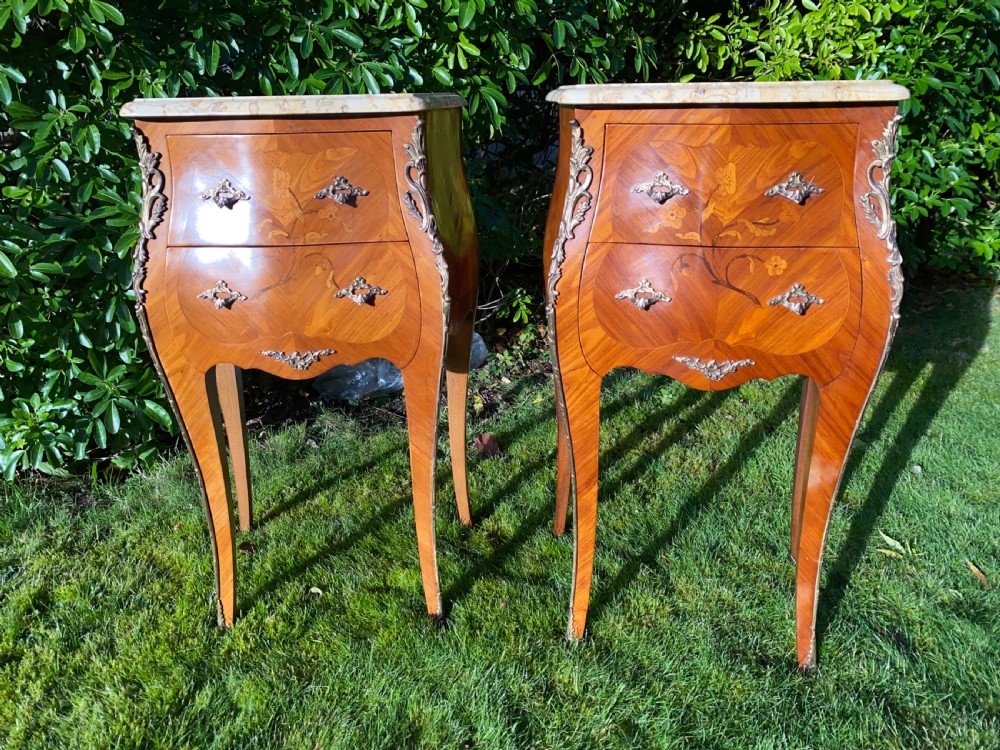 Pair of French bedside tables  View IV