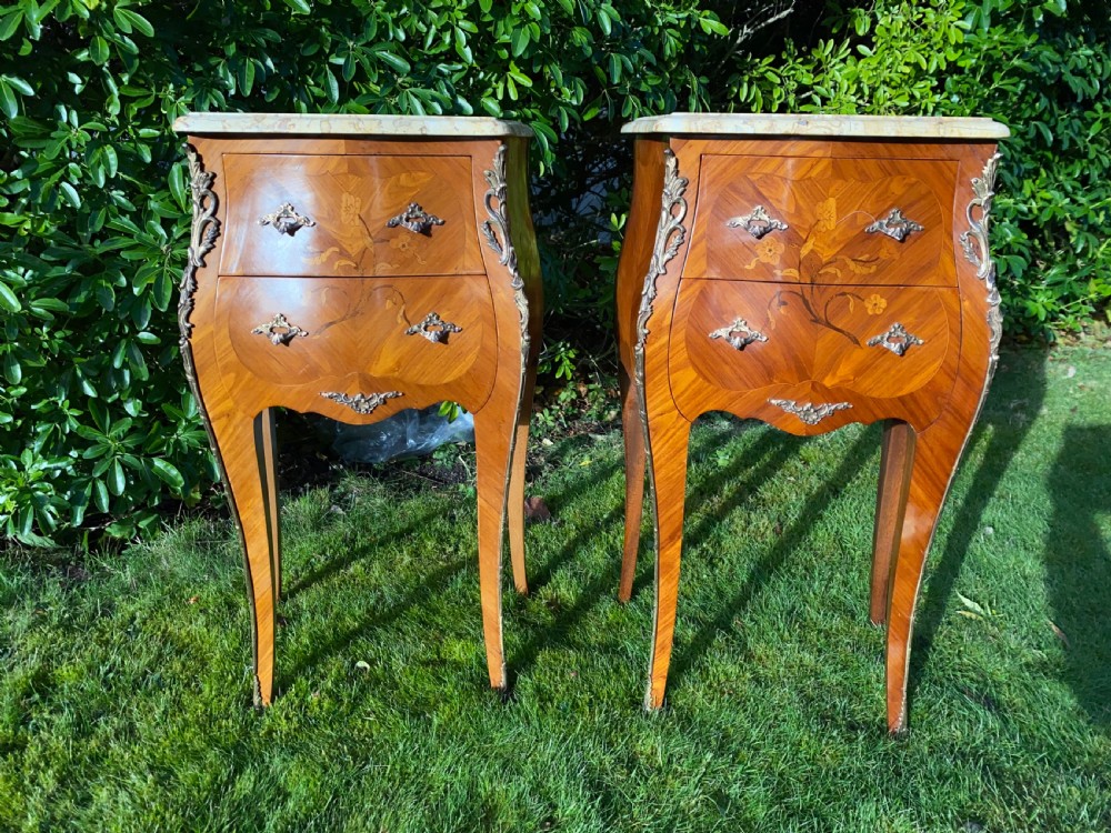 Pair of French bedside tables  View VI