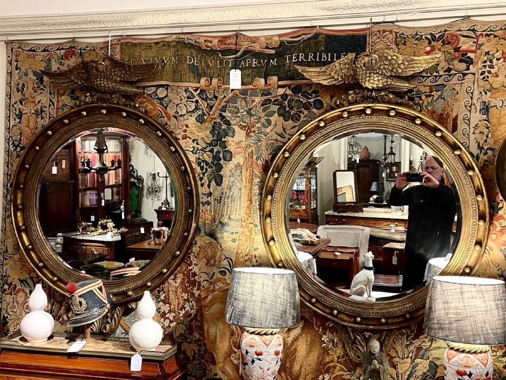 Large pair of Georgian style gilt mirrors  View II