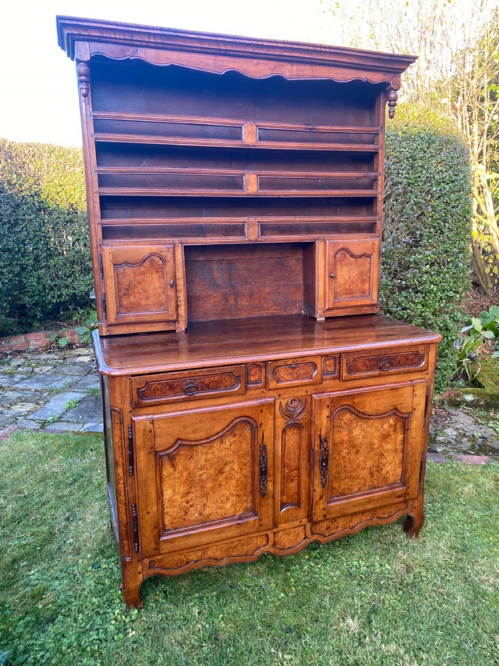 18th Century French burr ash dresser
