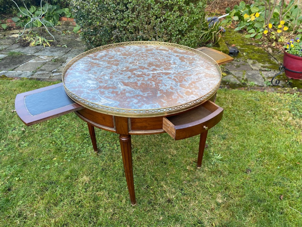 Large mahogany Bouillotte table View VI