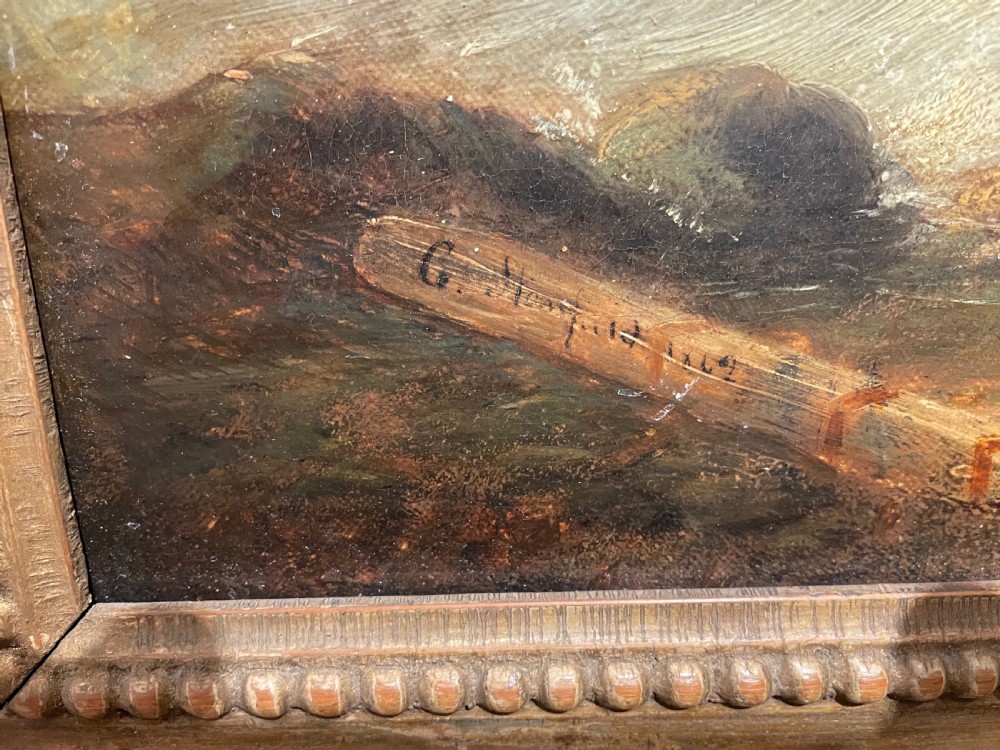 Oil on canvas by George stanfield walters View II