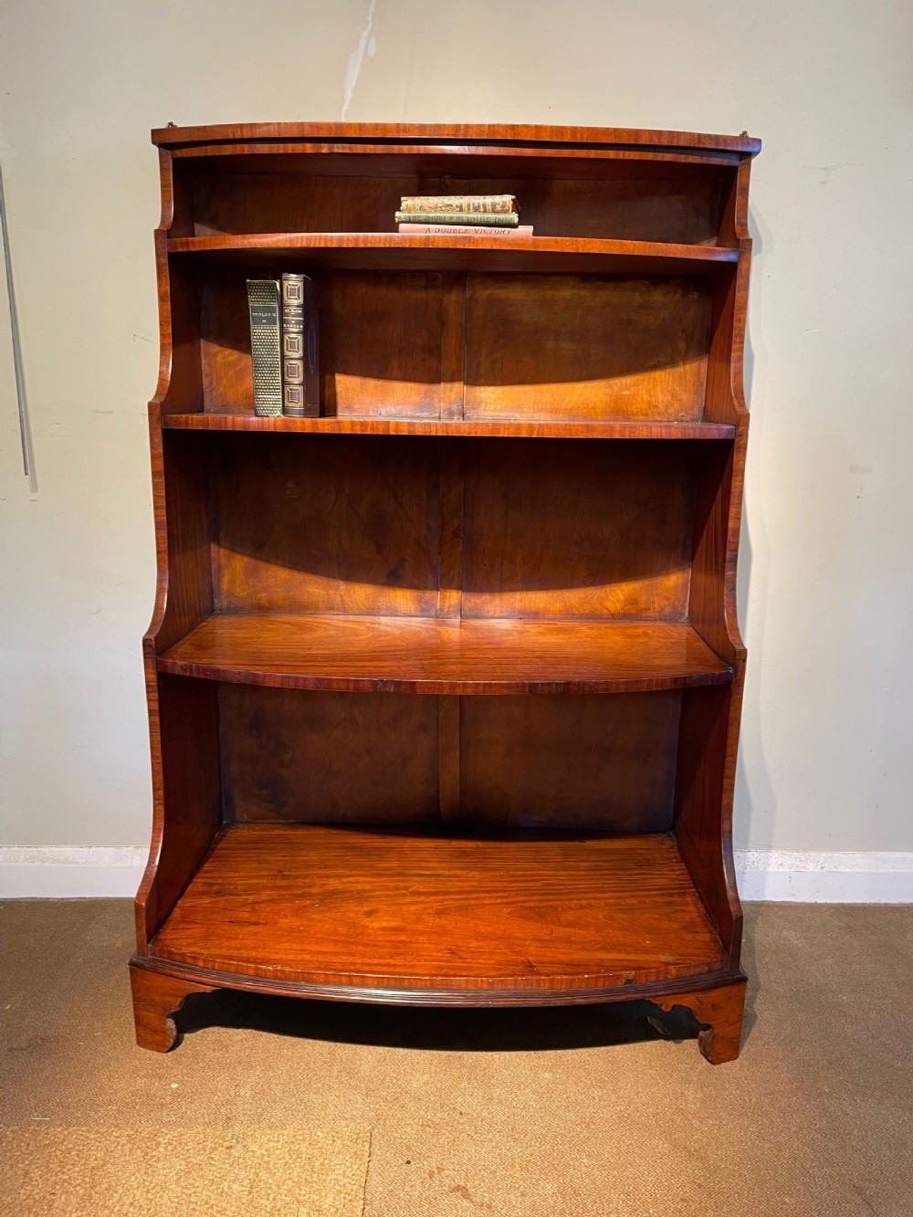 Sheraton Revival Waterfall Bookcase