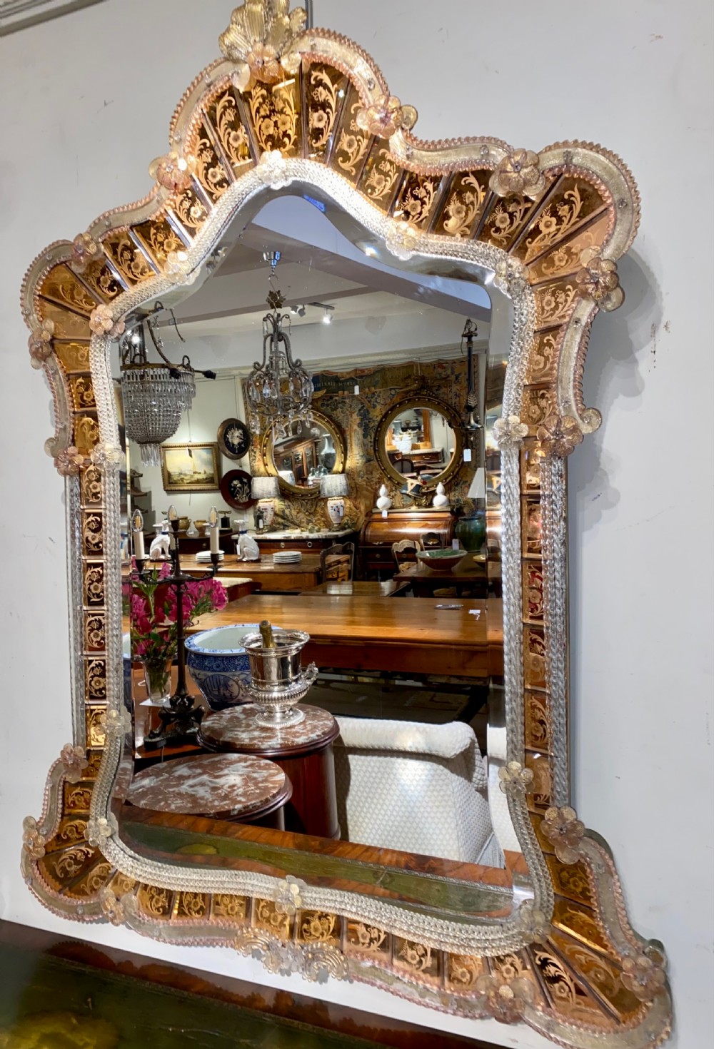 Large Venetian mirror 