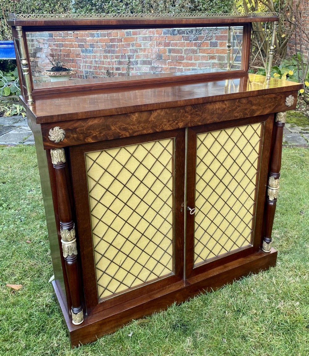 Regency chiffonier in flame mahogany 
