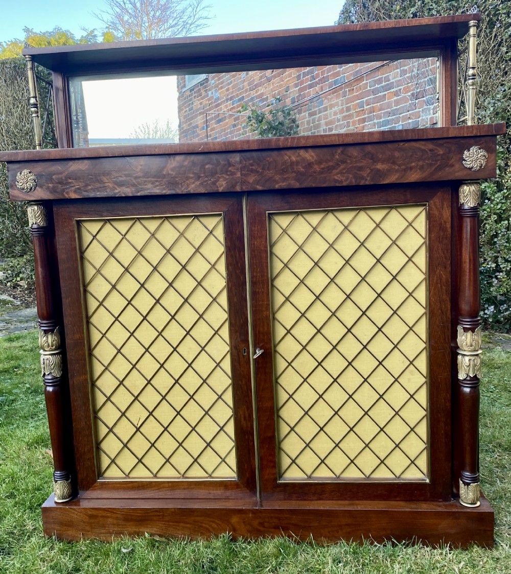 Regency chiffonier in flame mahogany  View III