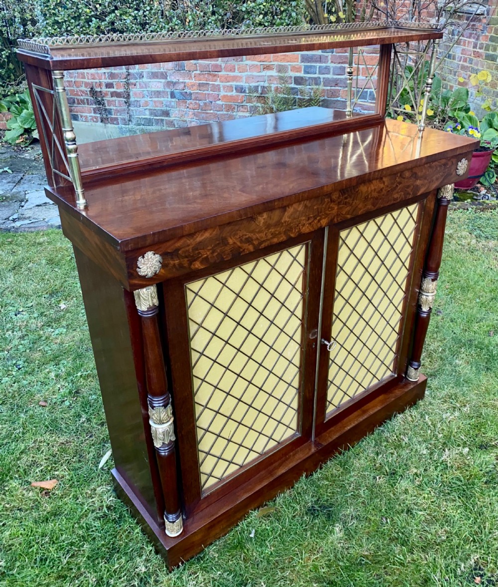 Regency chiffonier in flame mahogany  View VI