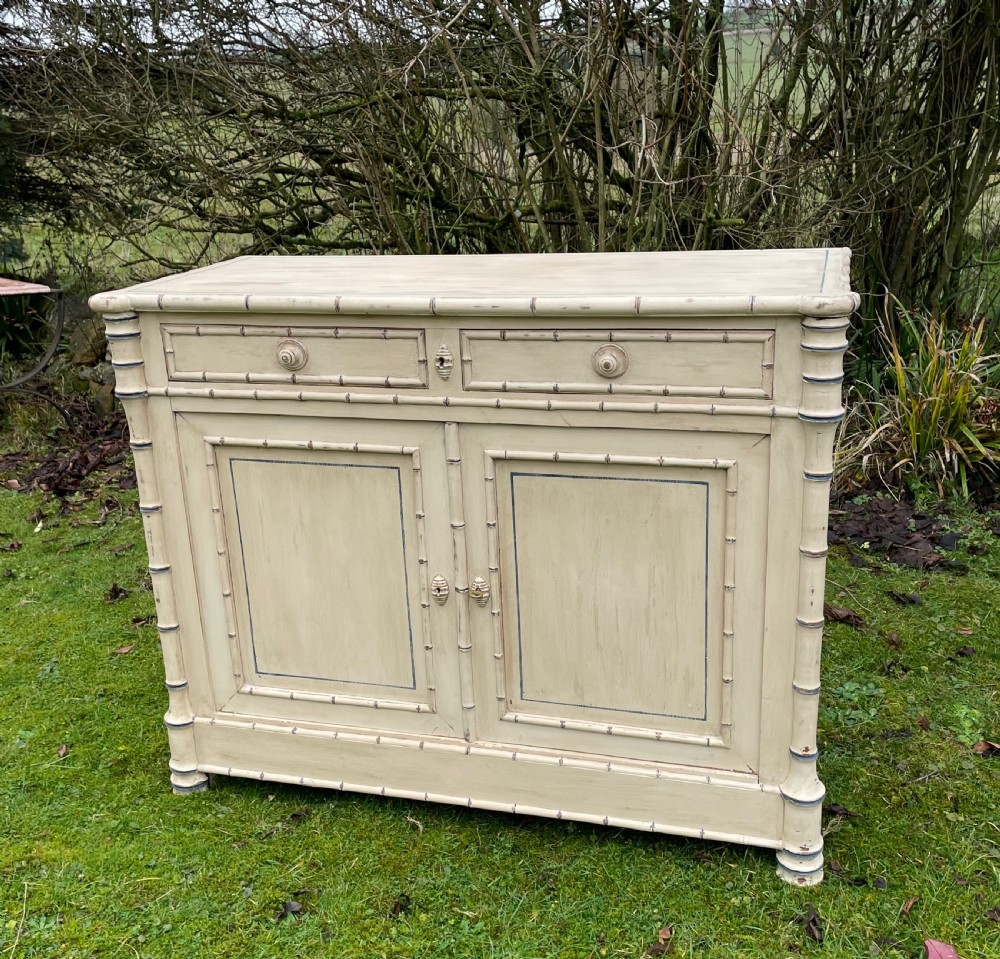 Faux bamboo cupboard 