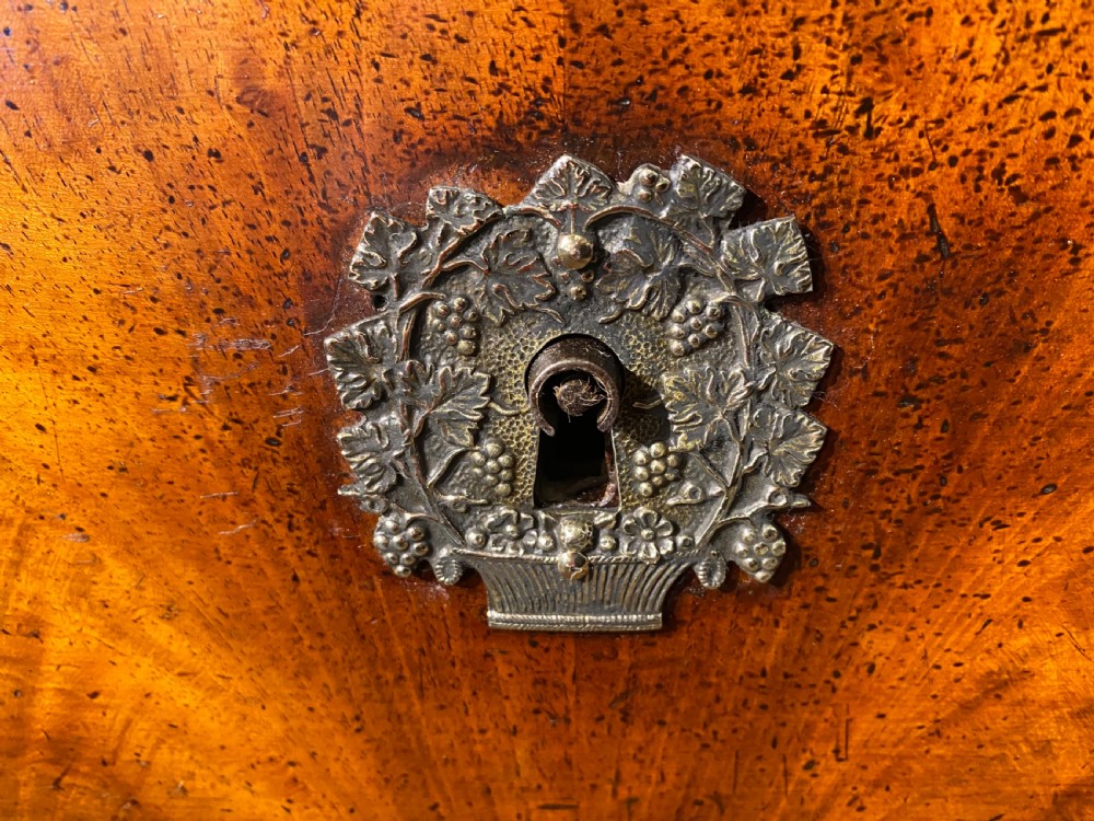 French empire burr walnut commode  View II