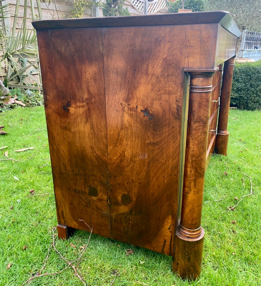 French empire burr walnut commode  View VII