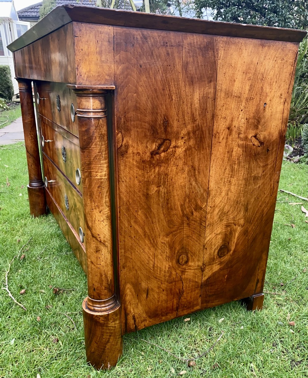 French empire burr walnut commode  View VIII