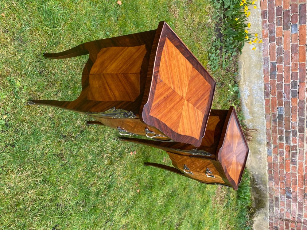 Pair of inlaid bedside tables  View V