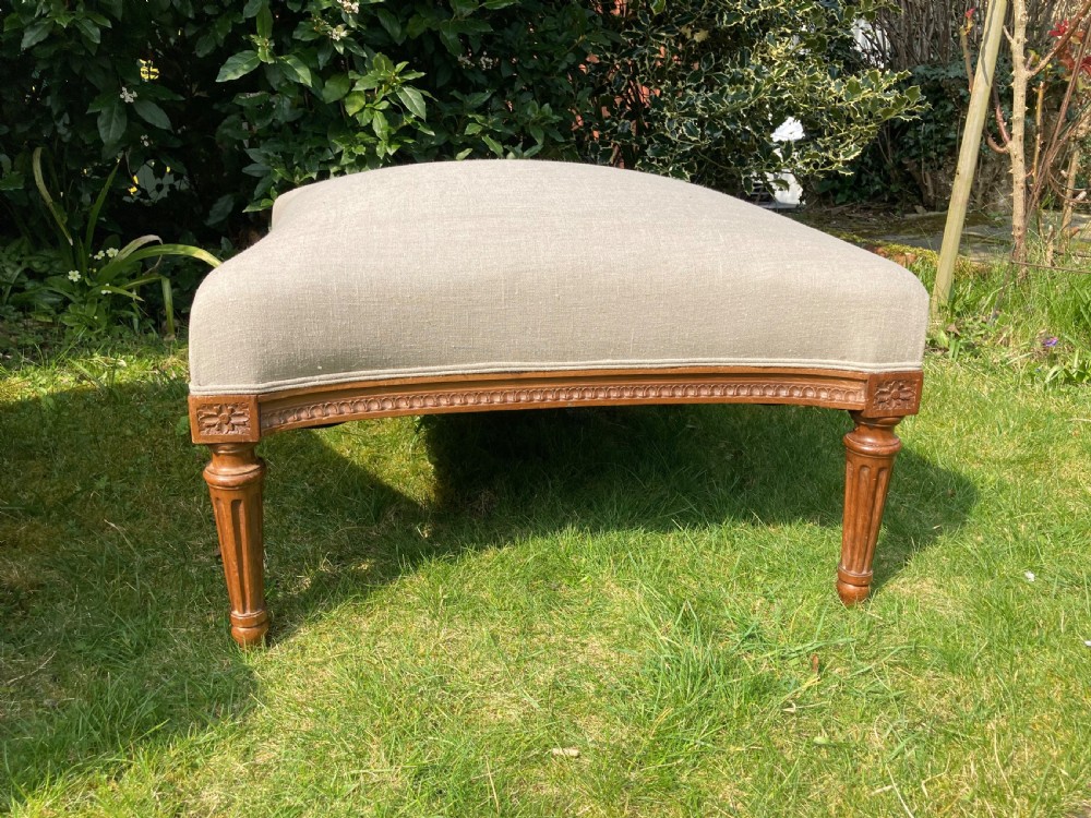 French Walnut Pair Of Armchairs & Stool Or Duchess Brisee. View VIII