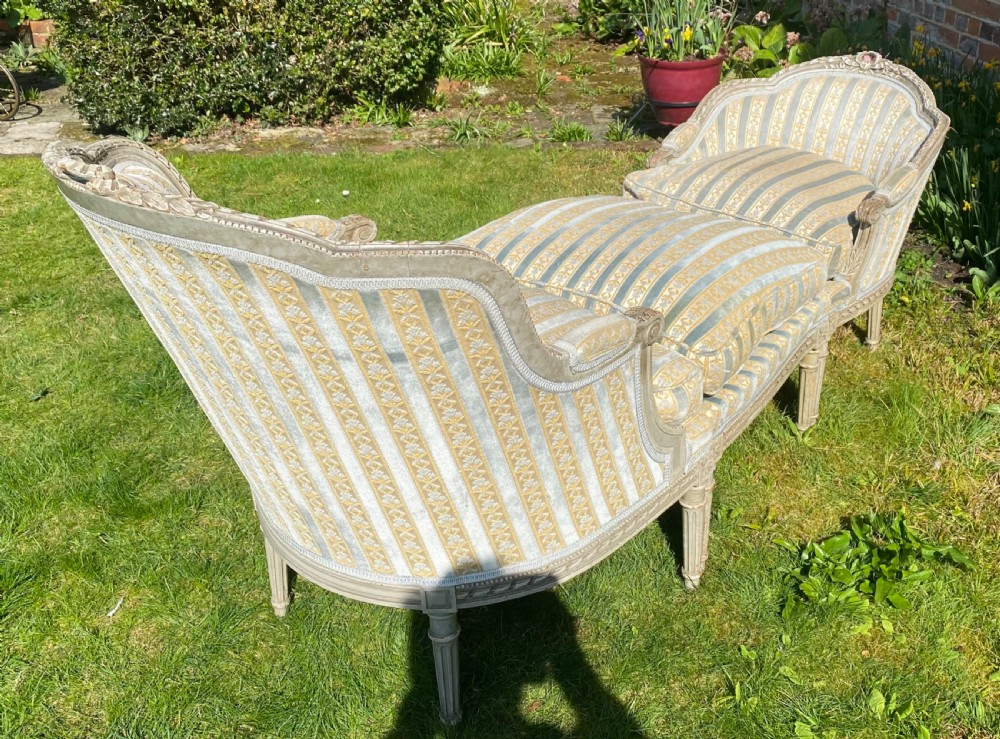 French armchairs with stool or Duchesse Brisee View III