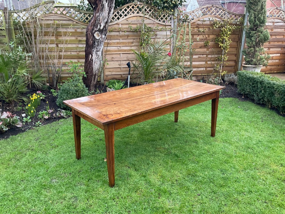 French Walnut Farm Table  View V