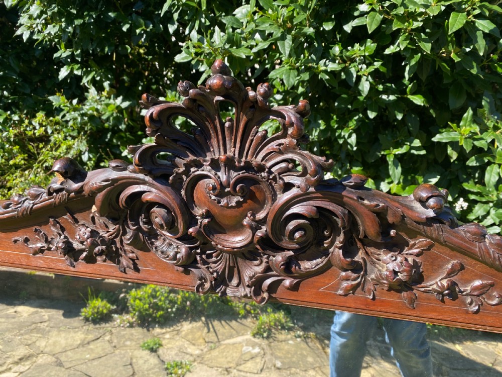 Carved walnut landscape mirror  View VII